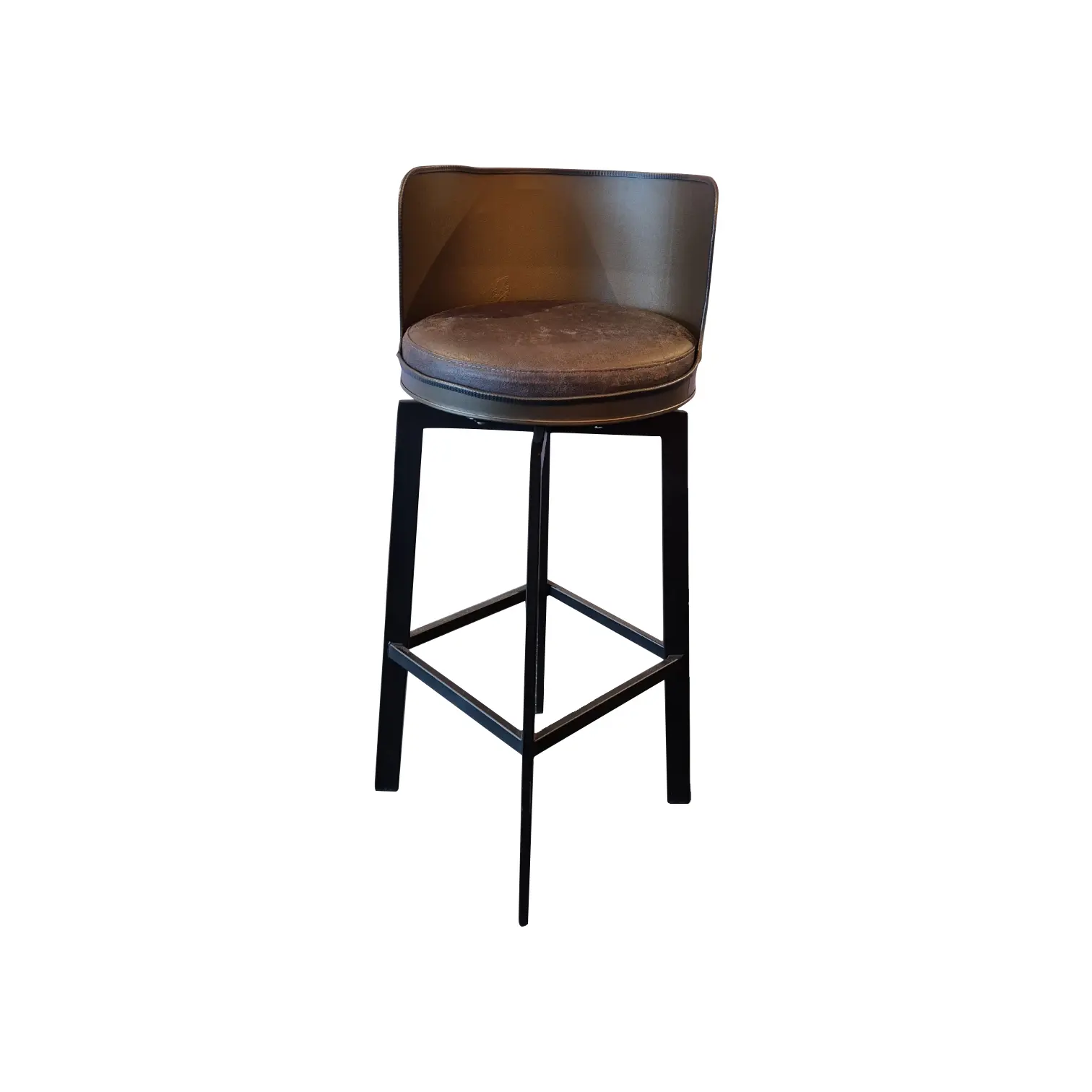 Barkruk met Vierkante Metalen Poot