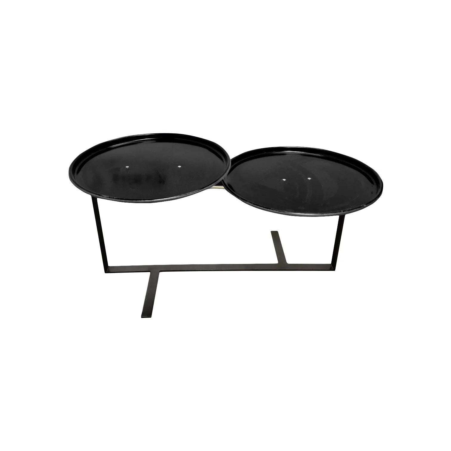 Bijzettafel van olievat deksels - Image 7