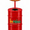 6 Afvalvat met reclame-elementen